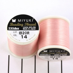Miyuki Nylon fűzőszál - B 0.25mm, 50m, világos rózsaszín
