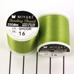Miyuki Nylon fűzőszál - B 0.25mm, 50m, zöld