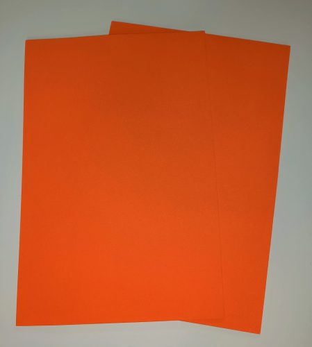 Dekorgumi, A/4, 2 mm, sima, narancssárga