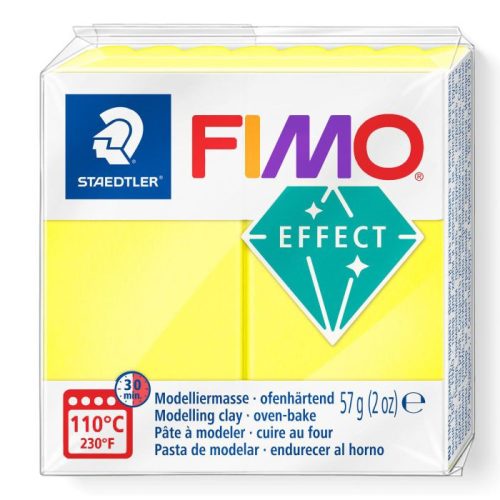 FIMO EFFECT süthető gyurma, neon sárga