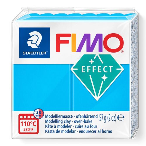 FIMO EFFECT süthető gyurma, kék áttetsző