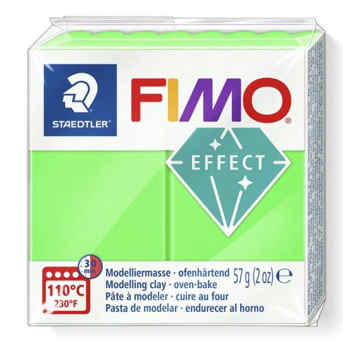 FIMO EFFECT süthető gyurma, neon zöld