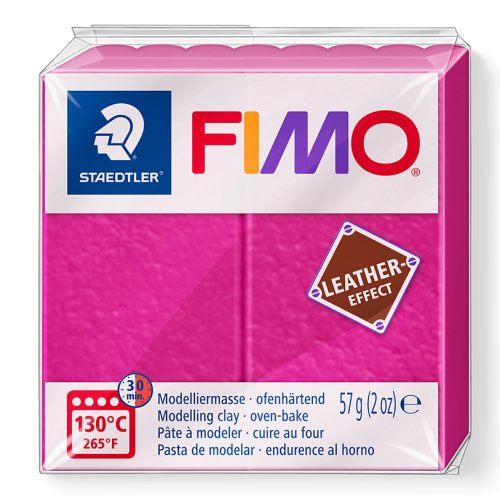 FIMO LEATHER EFFECT süthető gyurma, pink