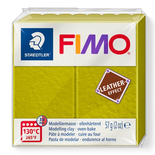 FIMO LEATHER EFFECT süthető gyurma, olívazöld