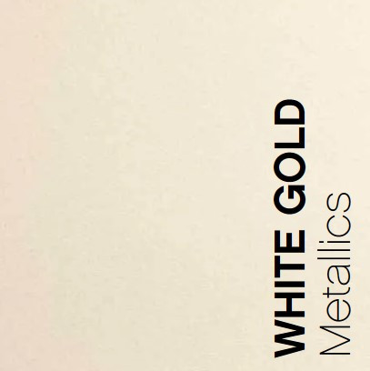 Dekorkarton Curious Metallics - 300 gsm - White Gold, A/4