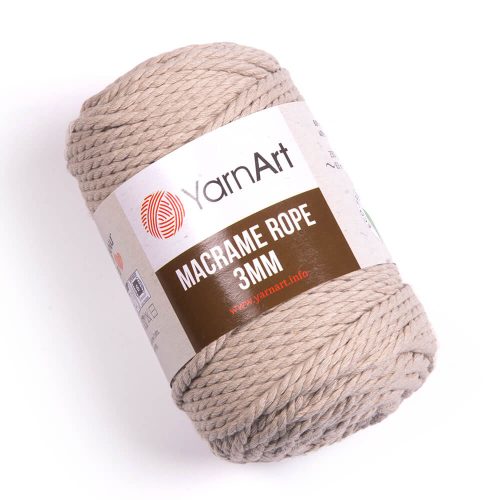 YarnArt Macrame Rope - 3mm - natúr